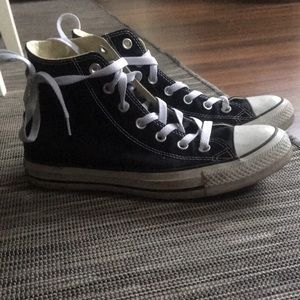 Black converse all-star high tops